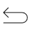 Linienpfeil: 180-Grad, horizontal Silhouette